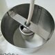 Philippe Rogier stainless steel pendant lamp for Oxar design gallery 70s