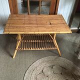 Table basse en rotin
