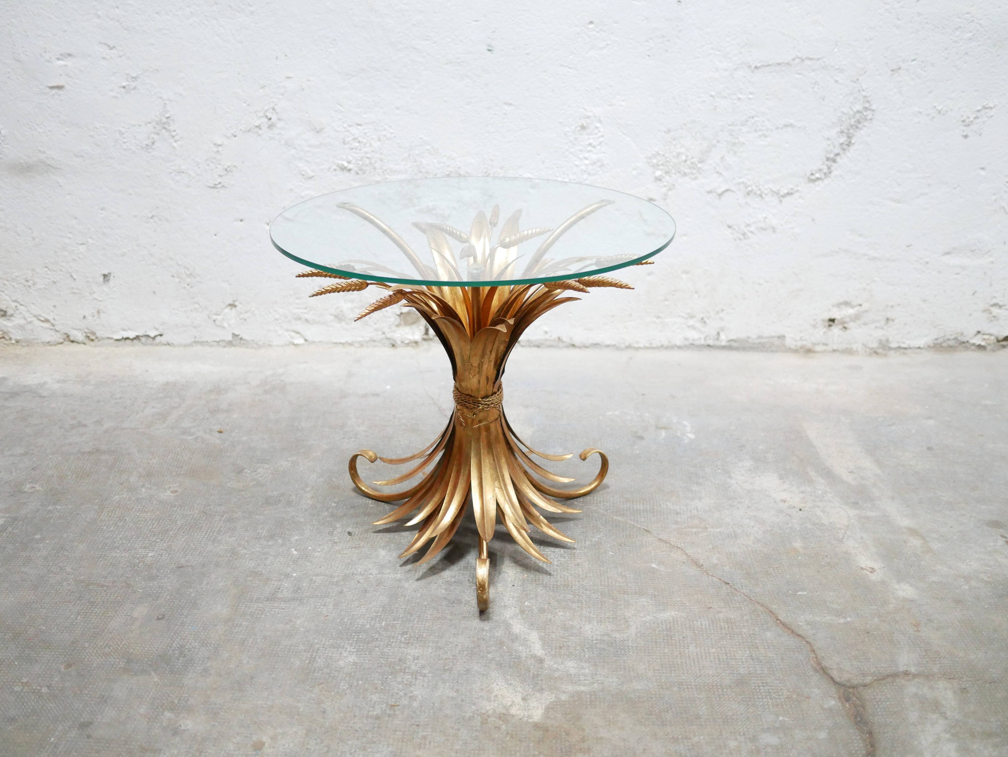 Coco Chanel vintage wheat sheaf side table