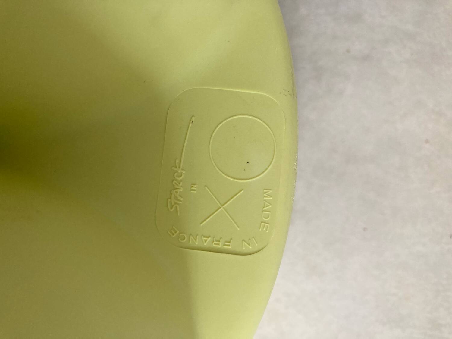 Pair of BUBU XI STARK almond glass stools