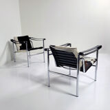LC1 armchairs, Le Corbusier,  Cassina