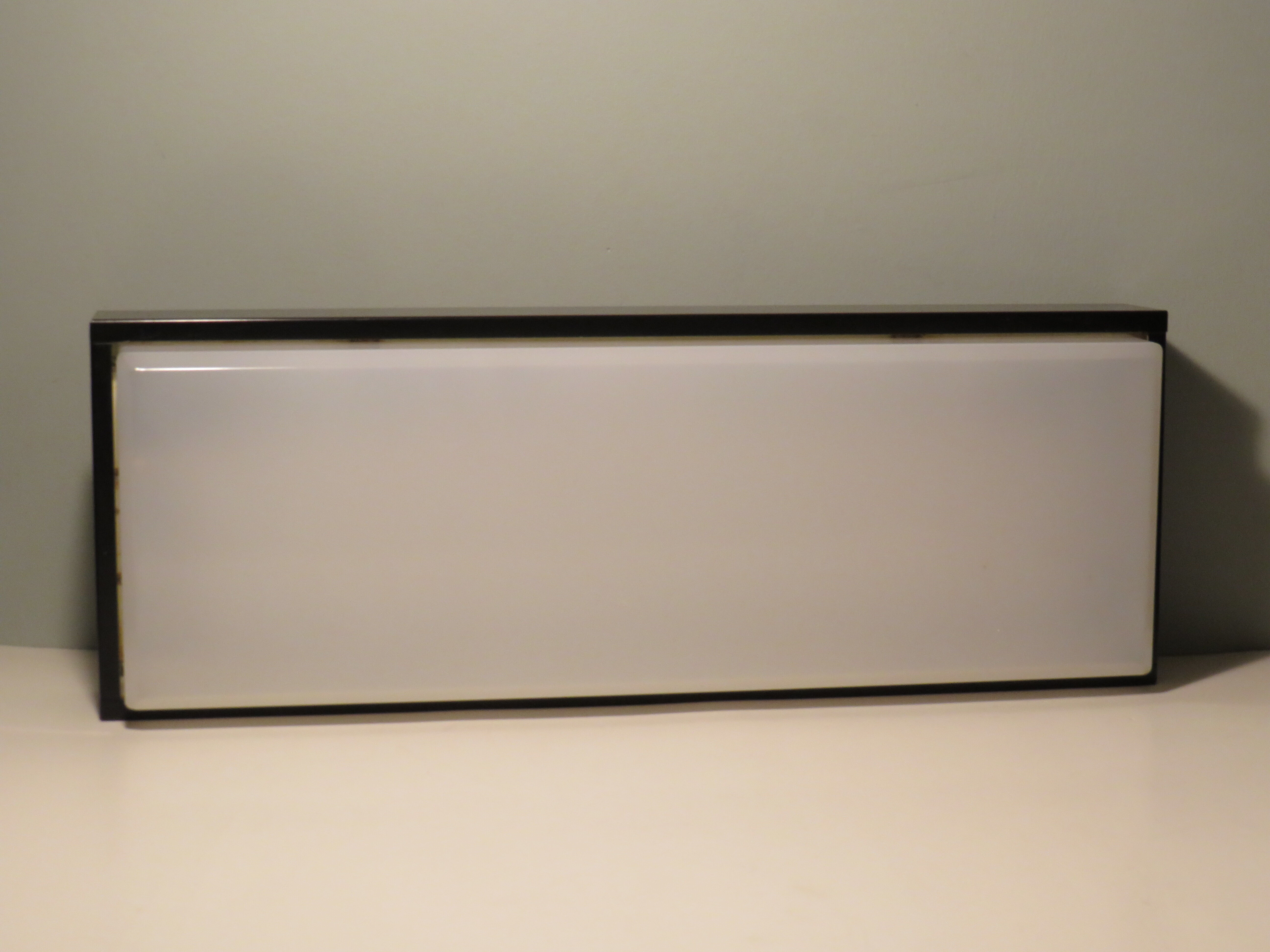 Ceiling lamp or rectangular wall lamp of Van Haute Belgique 1960s