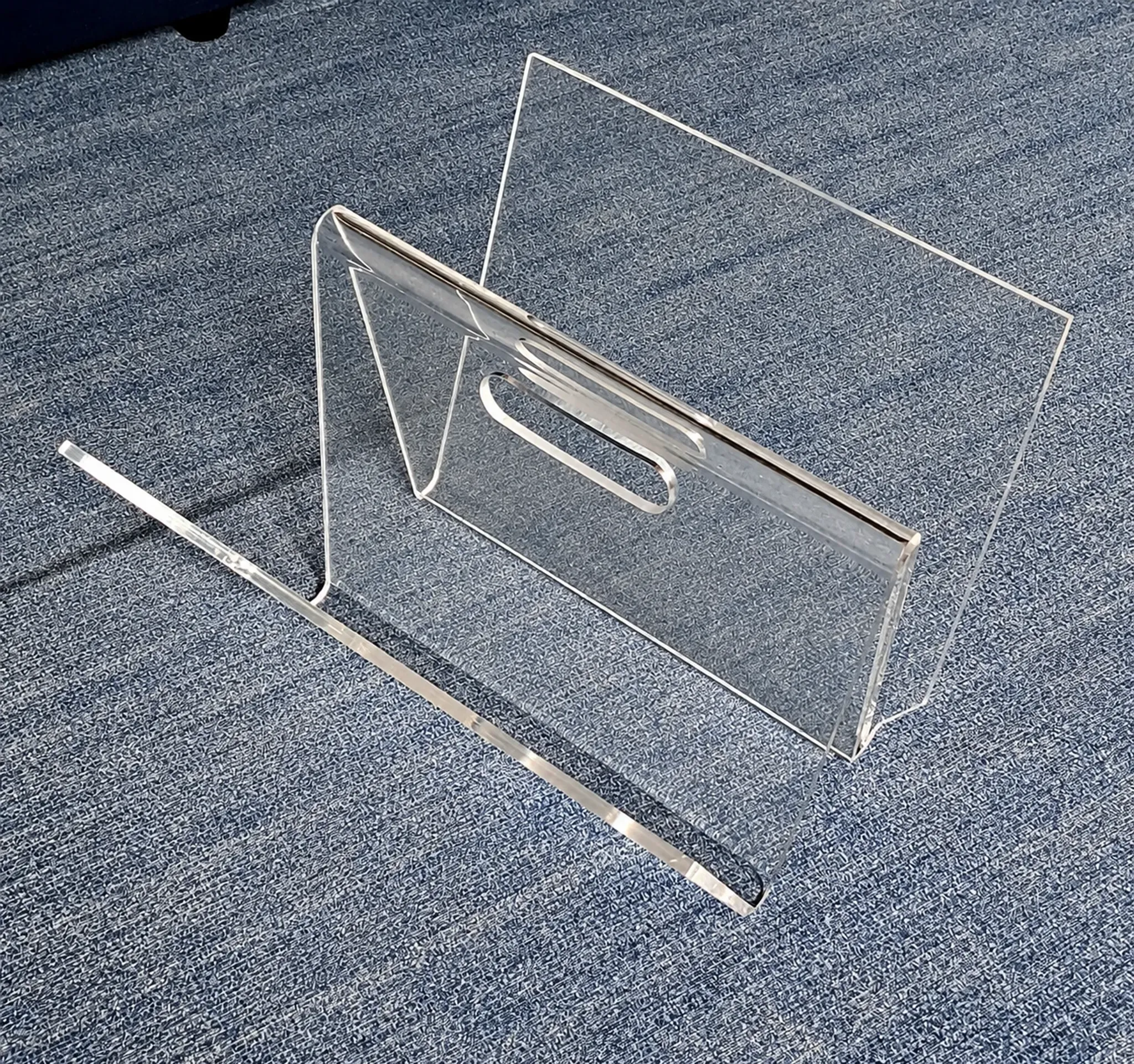 Magazine rack. Plexiglass. 1970s.