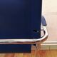 Chaise vintage cuir bleu roi