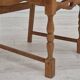 Années 1970, ensemble de 4 chaises de salle à manger danoises, état d'origine, bois de chêne, meuble velours.