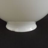 French Vintage White Opaque Glass Medium Replacement Glass Globe Shade 205