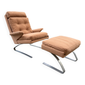Fauteuil Swing et ottoman Reinhold Adolf  Hans-Jürgen Schräpfer Cor 1970