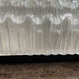 70s molded glass ceiling or wall light