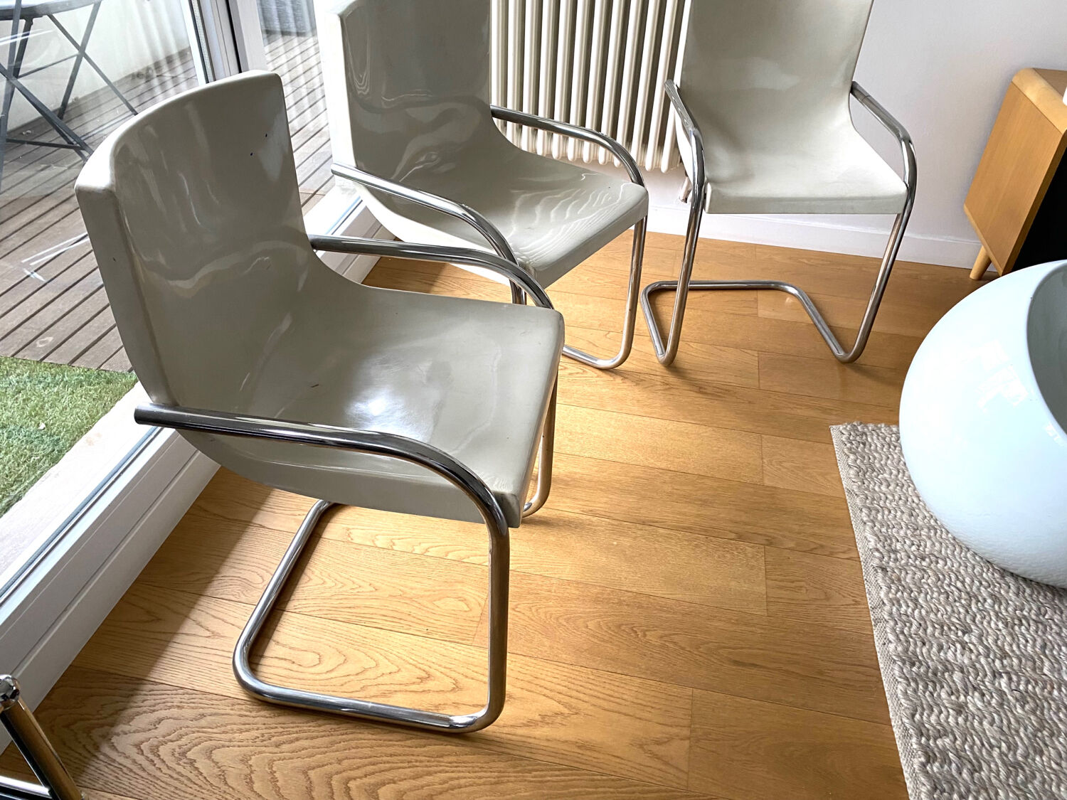 3 vintage design Gautier chairs