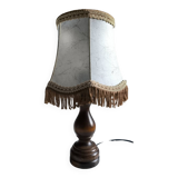 Lampe à poser en bois tourné