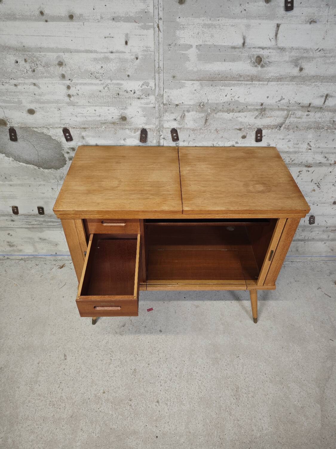 Old sewing machine cabinet
