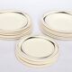 Lot 18 assiettes plates, creuses et dessert 1980