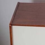 Yellow and white commode by Jiri Jiroutek, model U-452, 1960.