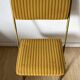 Lafuma folding chairs in velvet and gold metal