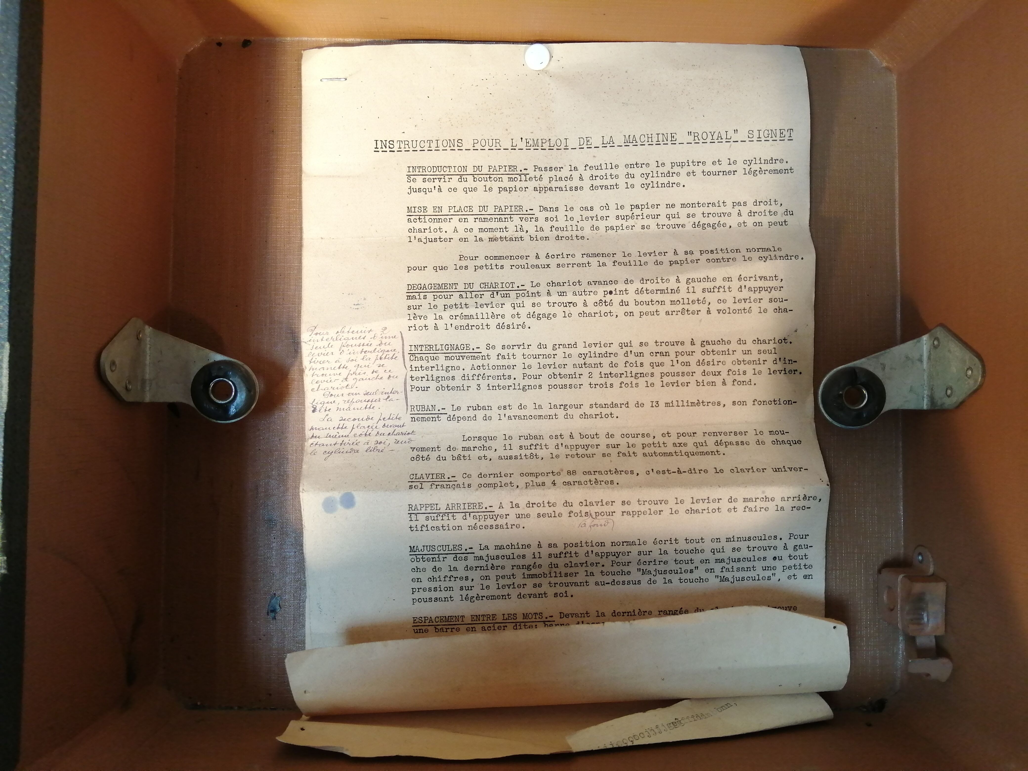 Former Royal Junior Mechanical typewriter