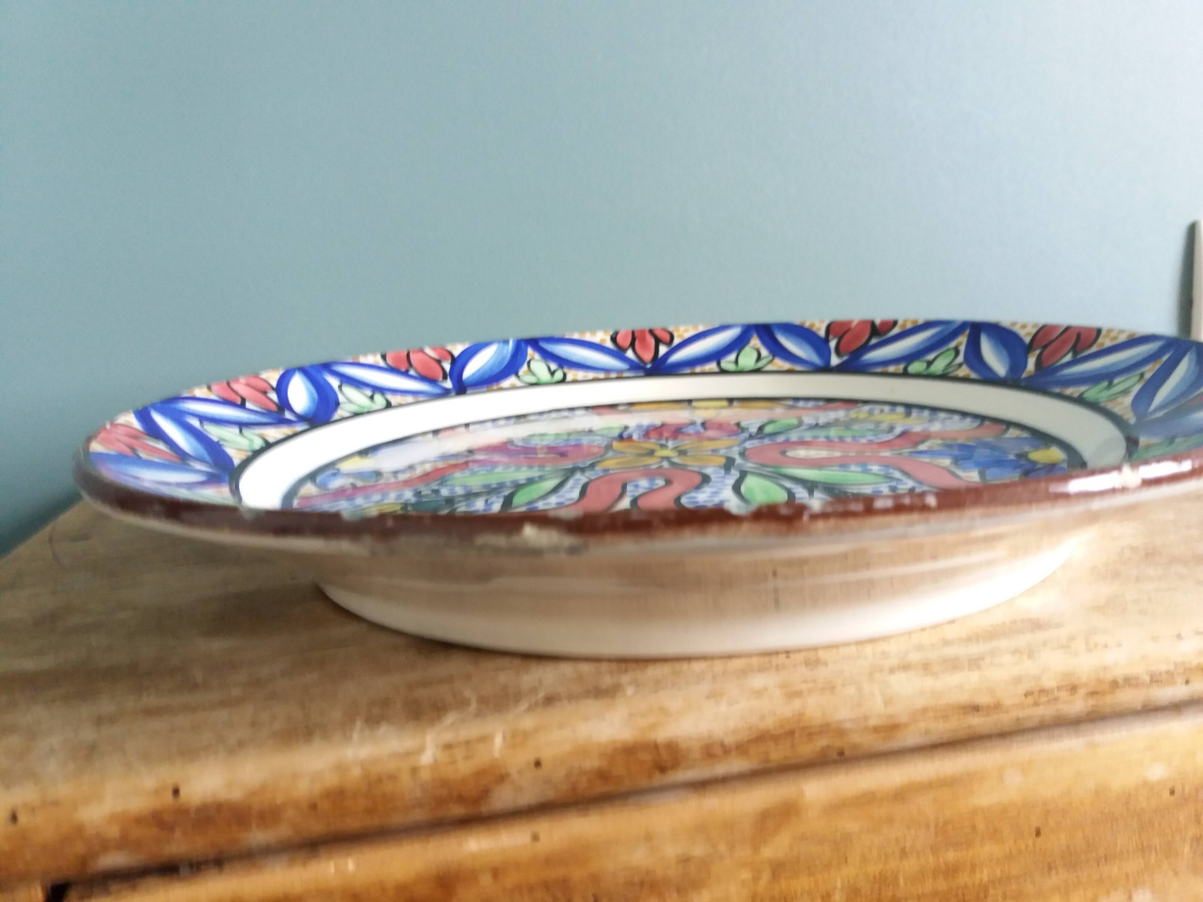 Hand painted decorative plate Spain