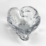 Ashtray empty-pockets organic shape Cristallerie Lorraine