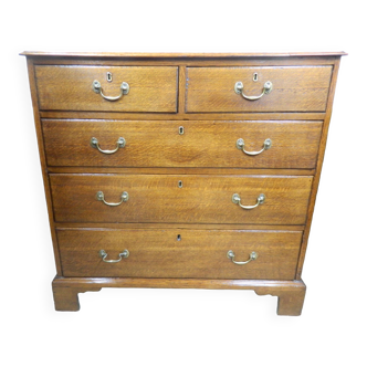 Edwardian Oak Chest of Drawers