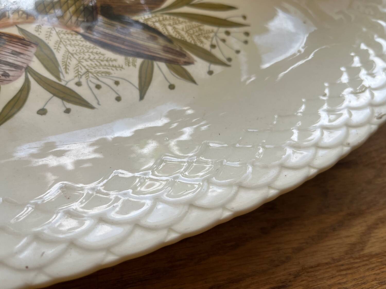 Gien earthenware fish dish