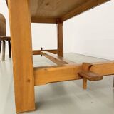2m solid elm farmhouse table