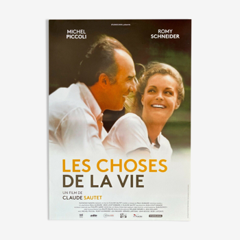 Affiche cinéma "Les Choses de la Vie" Romy Schneider, Claude Sautet 40x60cm