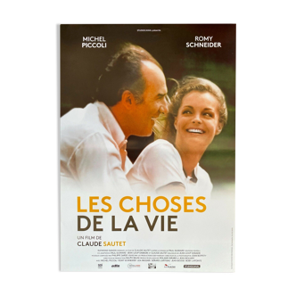 Cinema poster "Les Choses de la Vie" Romy Schneider, Claude Sautet 40x60cm