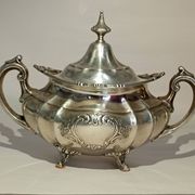 Reed & Barton Solid Sterling Silver Sugar Bowl & Creamer 790 grams