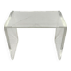 1970s Plexiglas Piano Stool / Side Table