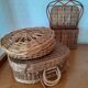 Vintage flat basket