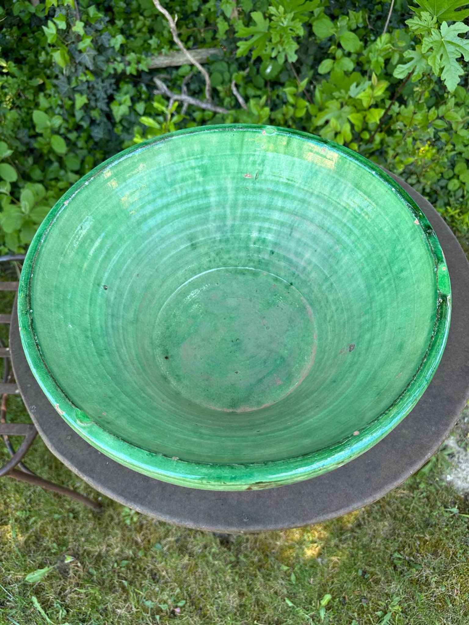 Plat lebrillo en terre cuite ancien 19ème