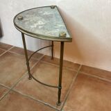 Fifth wheel end of sofa design marbled mirror top