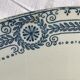 Flat Iron Earth Carina U&C Sarreguemines blue jeans diameter 31cm