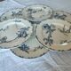 6 “Oxford” ironstone dessert plates from Choisy le Roi