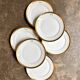6 dessert plates in gilded Paris porcelain with "VD" monogram