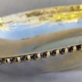 Studded silver metal basket