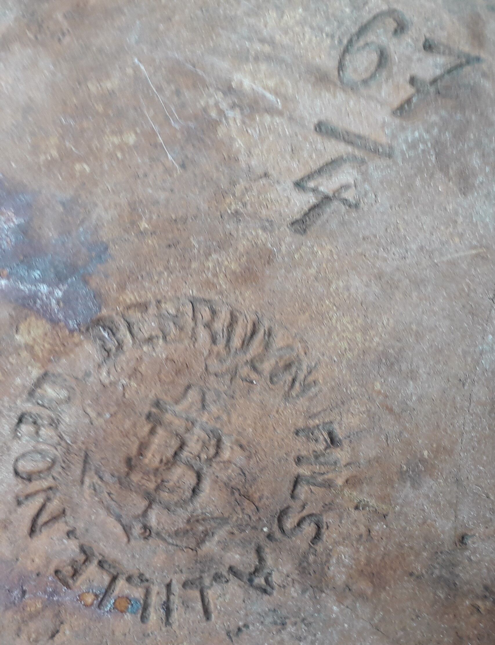 Terracotta jatte Fives Lille Gustave de Bruyn