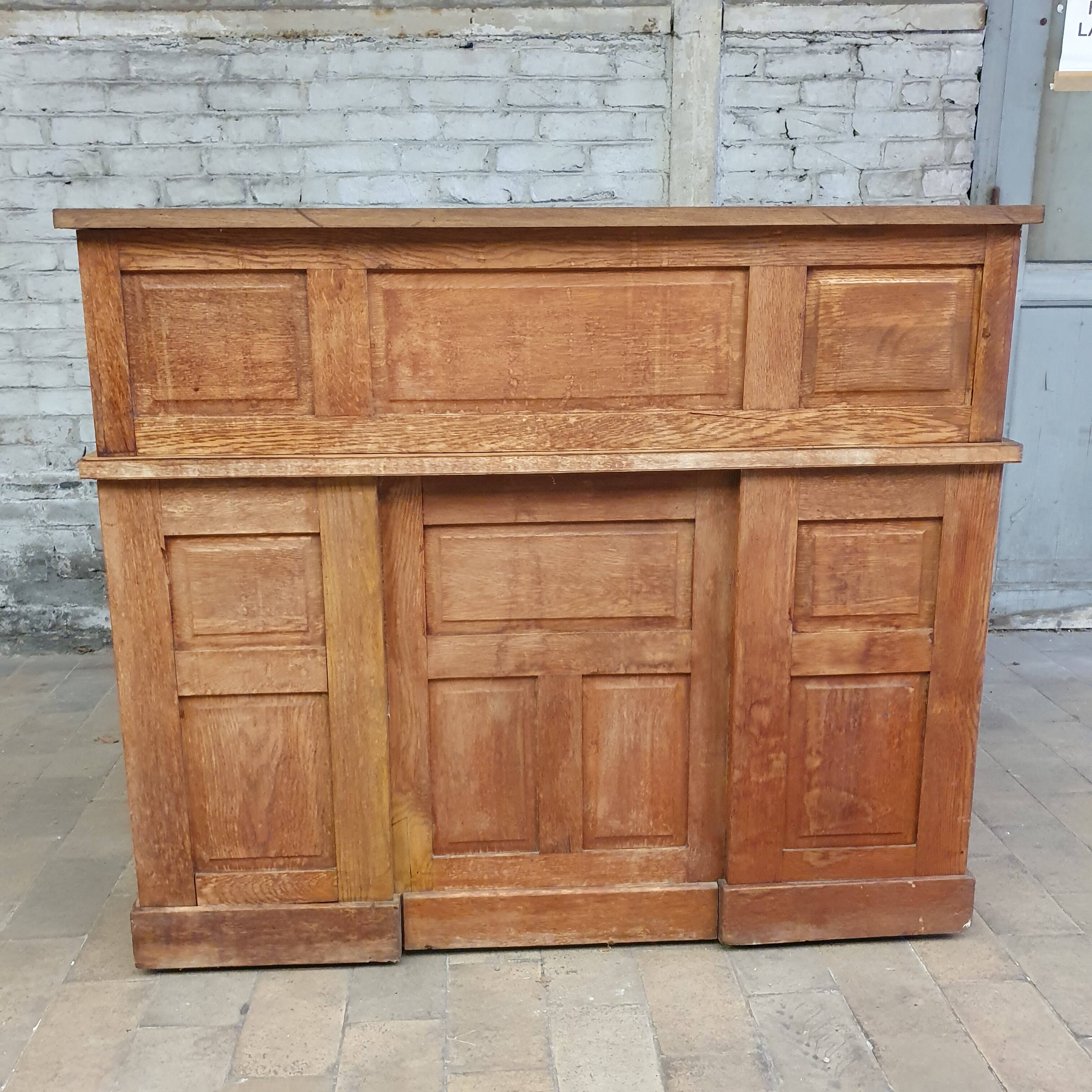 American oak desk