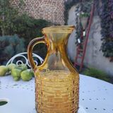 vintage amber decanter