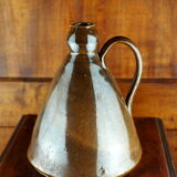 Conical pitcher with brown glaze - folk art - early twentieth century