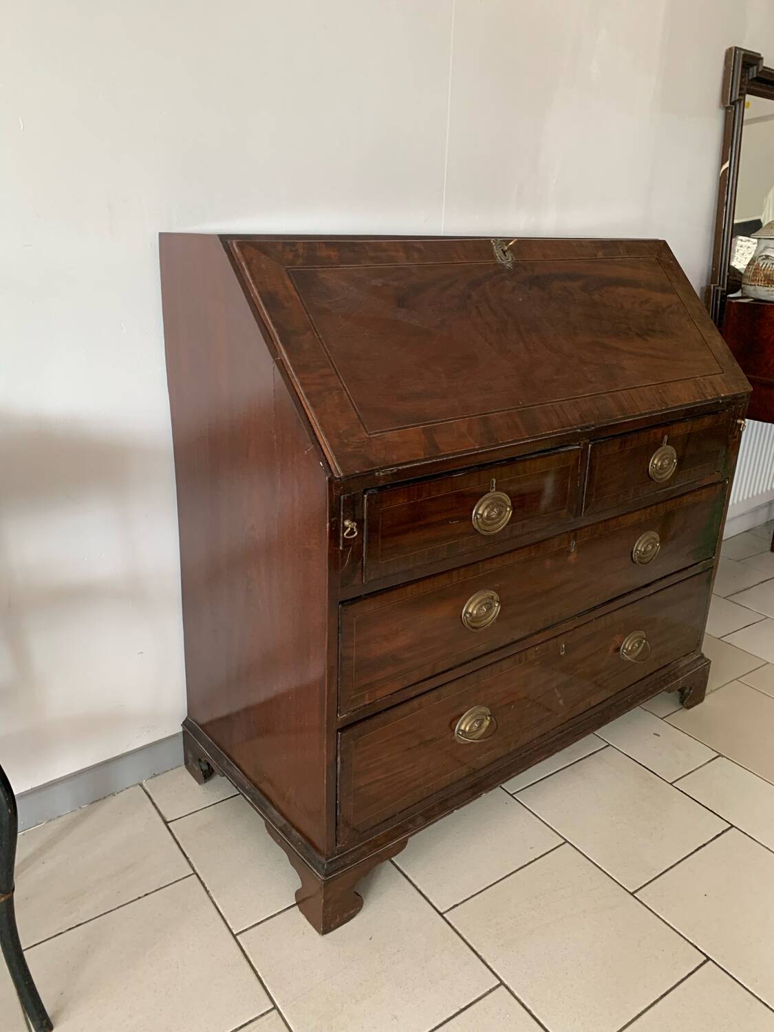 Old English Slope Desk 19th Century