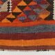 Colorful Multicolor Tribal Kilim Runner Rug, 82x295Cm