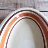 Plat ovale en Faïence, vintage