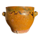 Ancient terracotta pottery jar