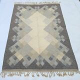 Tapis kilim röllakan suédois du milieu du siècle par brita svefors pour axeco 1960
