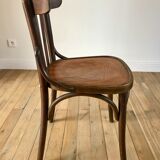 Curved wooden bistro chair 40s 50s