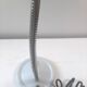 Lampe de bureau vintage en métal gris