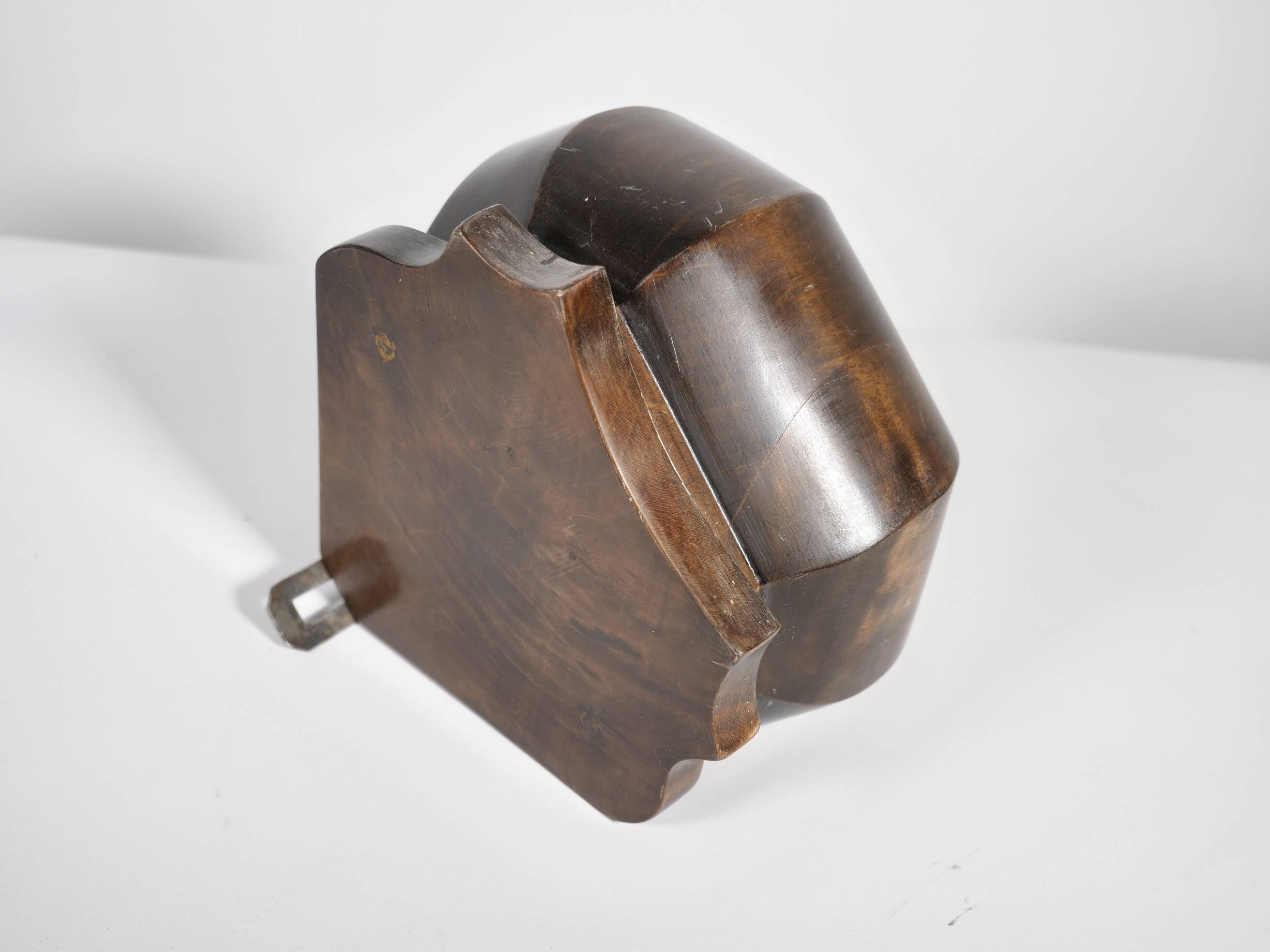 Antique Baroque Corner Shelf – Solid Walnut, 1900