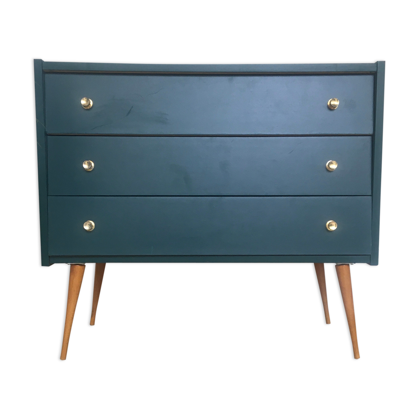 Vintage duck blue dresser