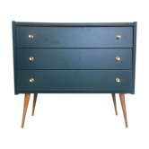 Commode vintage bleu canard