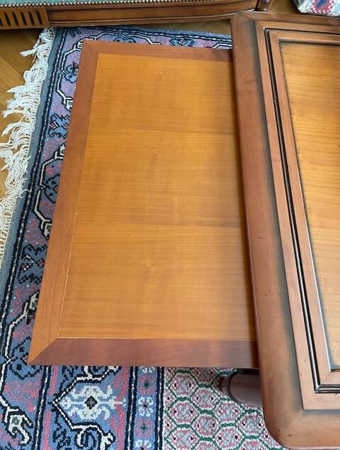 Table basse tiroir et allonges